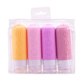 4-Pack 90ml Leak-Proof Silicone Travel Bottles | TSA 3oz Silicone Travel Bottles QXL 4pcs setA