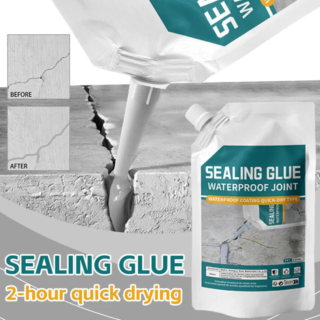 500ml Concrete Crack Filler Sealant | Waterproof Quick-Dry Concrete Crack Sealant QXL