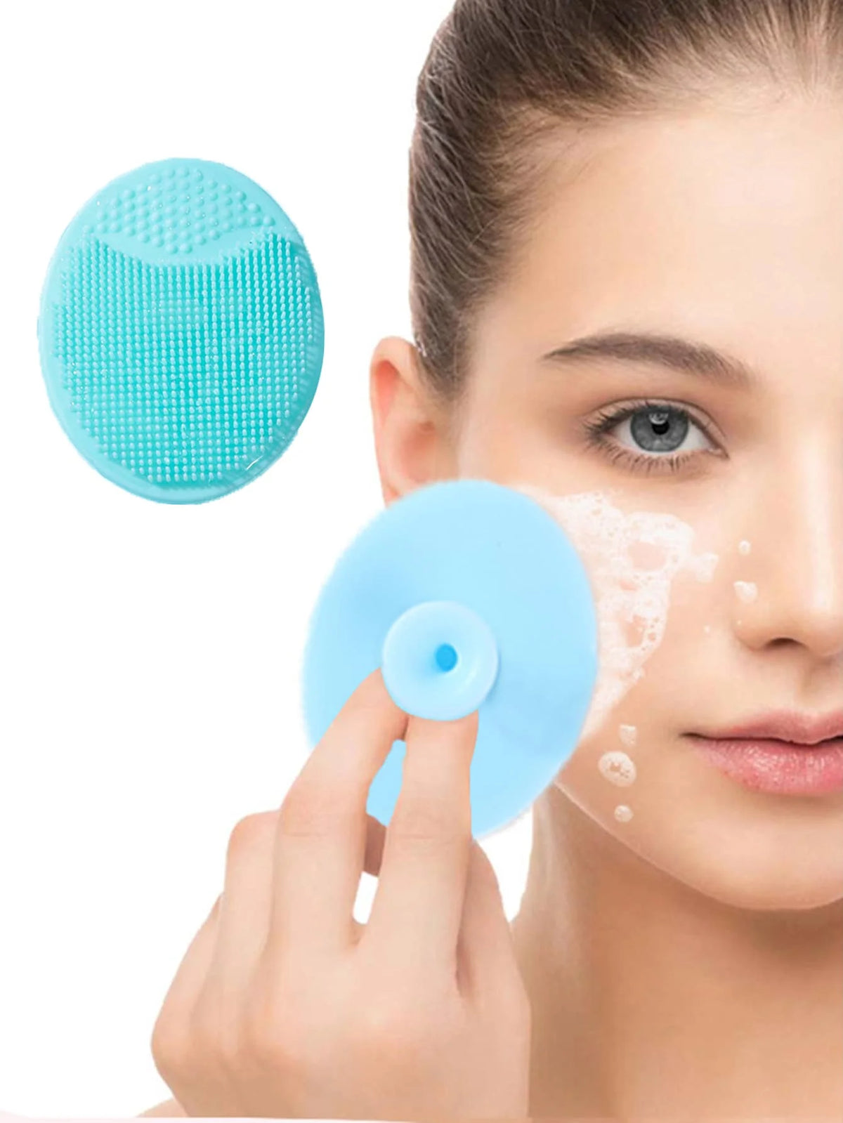 Silicone Facial Cleansing Brush | Deep Pore Scrub Exfoliator Facial Cleansing Brush QXL