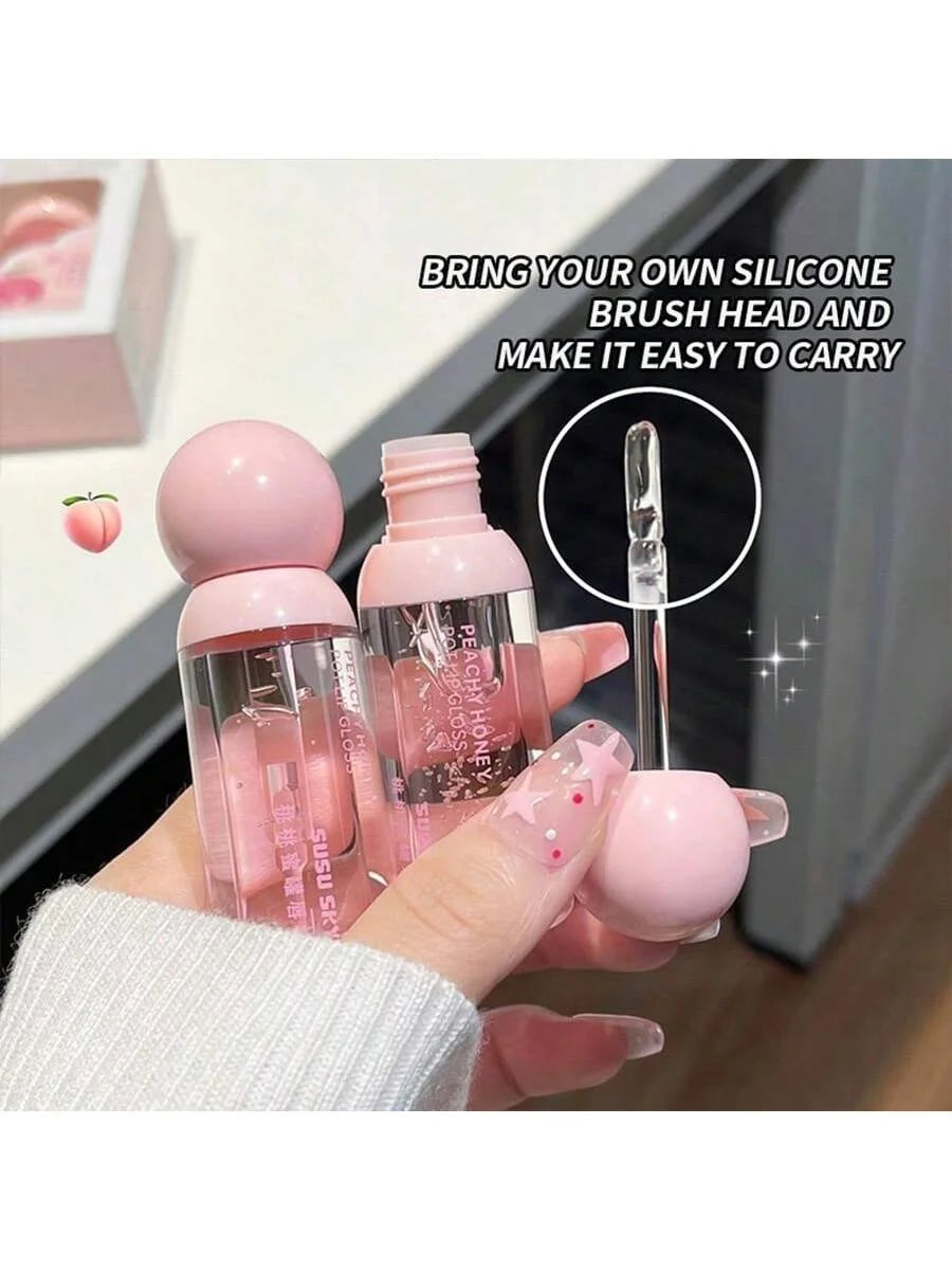 Peach Honey Lip Mask & Lip Honey Set | Day & Night Care Lip Care Set QXL