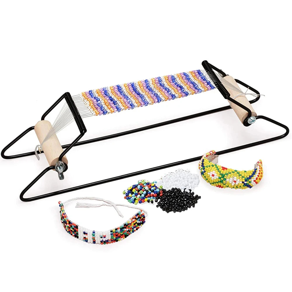 Metal Bead Loom Kit | DIY Jewelry Weaving Tool for Crafters Bead Loom Kit QXL