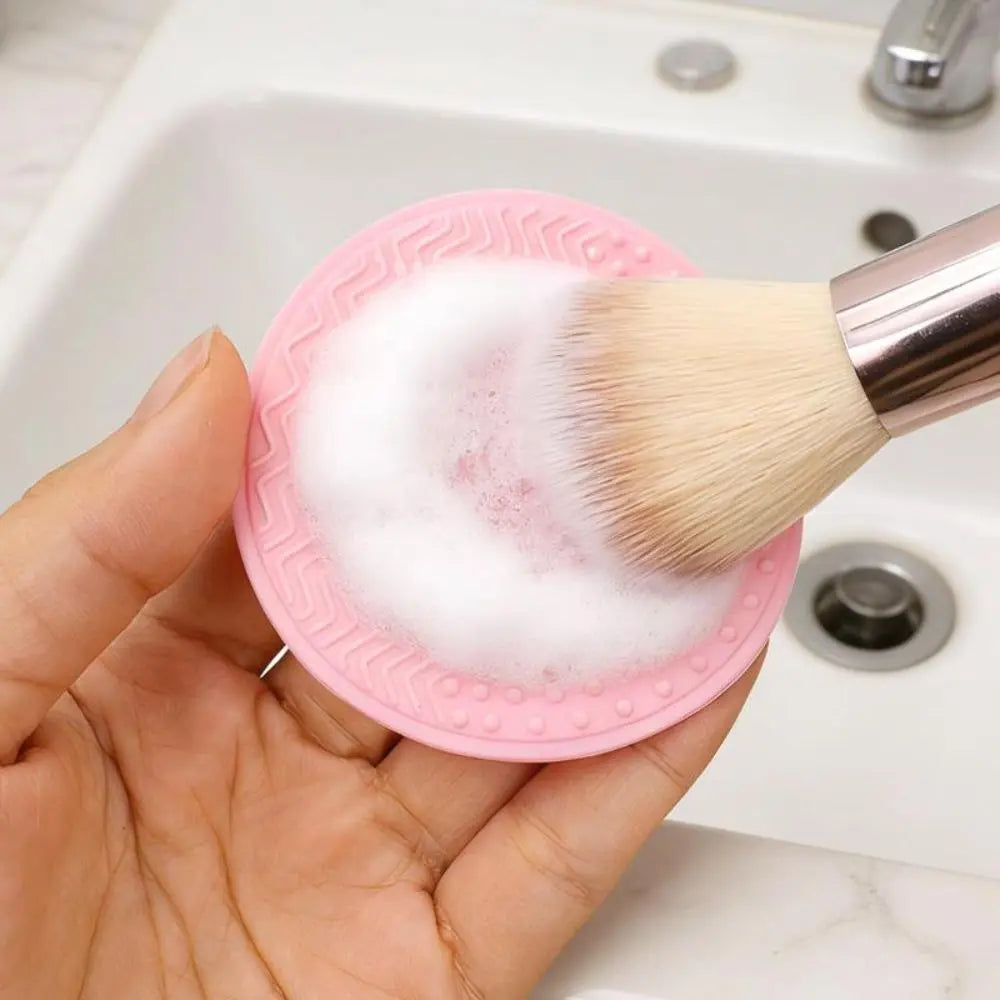 Makeup Brush Cleaner Soap & Silicone Mat – Deep Clean Tin Brush Cleaner Soap QXL