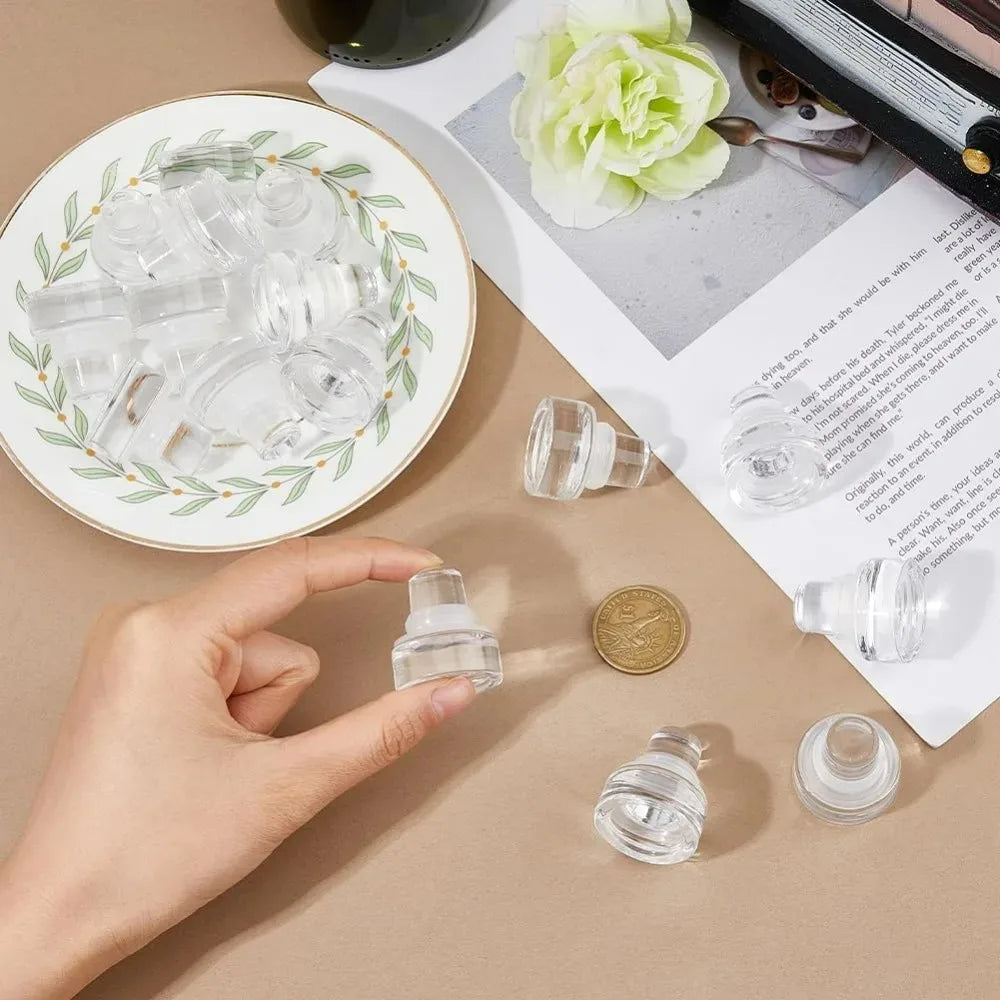 16-Pack Reusable Glass Wine Bottle Stoppers | T-Shape Corks Wine Bottle Stopper QXL