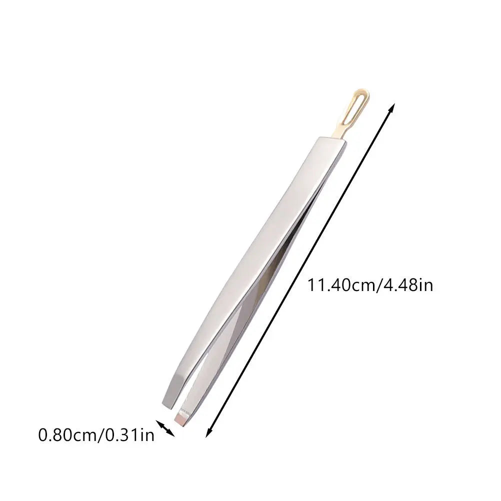 3-Pack Stainless Steel Tweezers – Brow, Lash & Eyelid Tool Set Precision Tweezers Set QXL