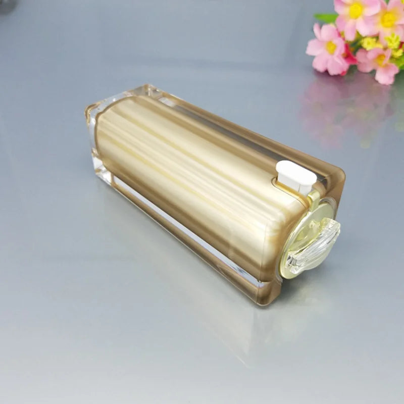 Square Acrylic Pump Bottle 30/50/100ml | Refillable Travel Refillable Pump Bottle QXL