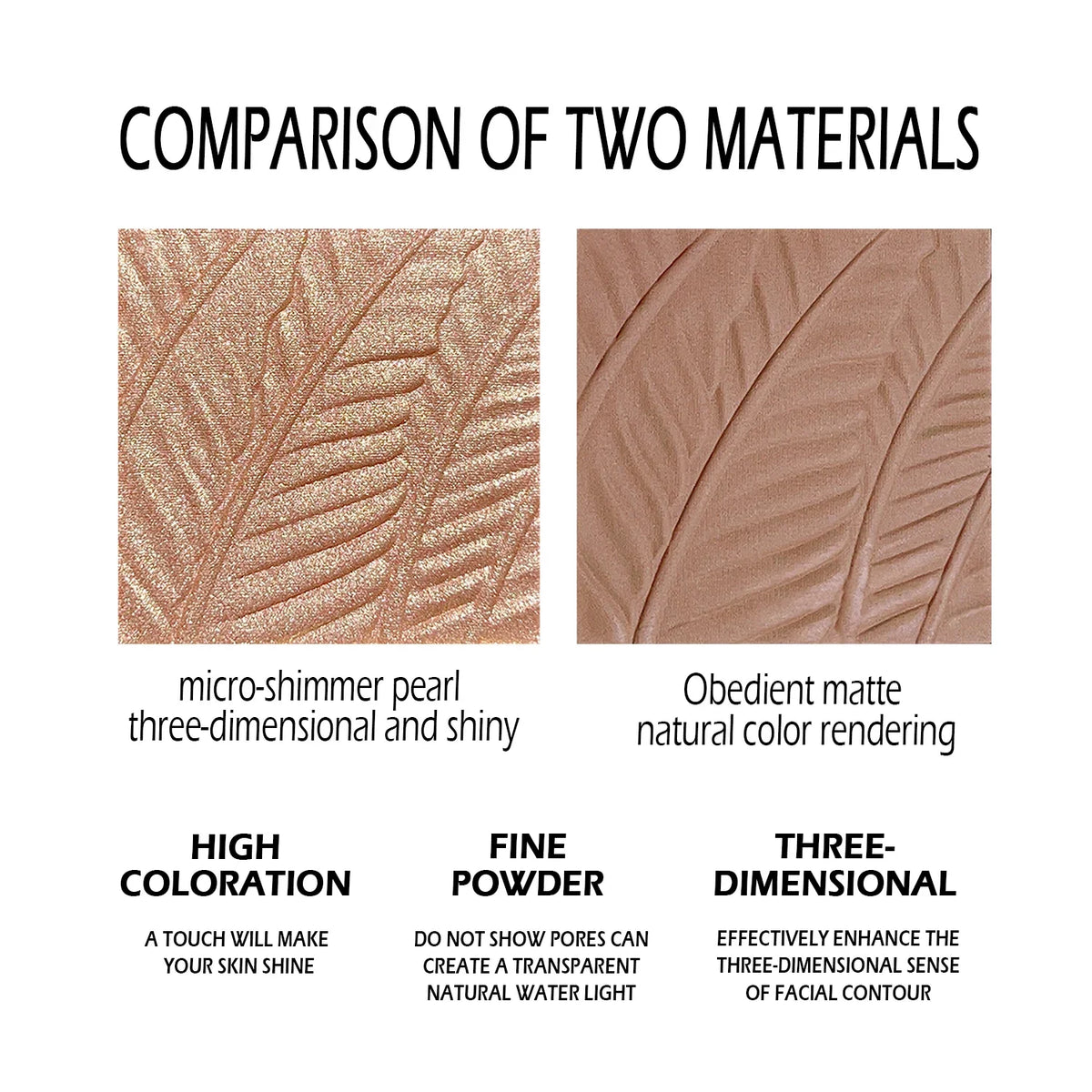 Star Eyes 3-in-1 Powder – Highlighter, Eyeshadow & Contour Multifunctional Face Powder QXL