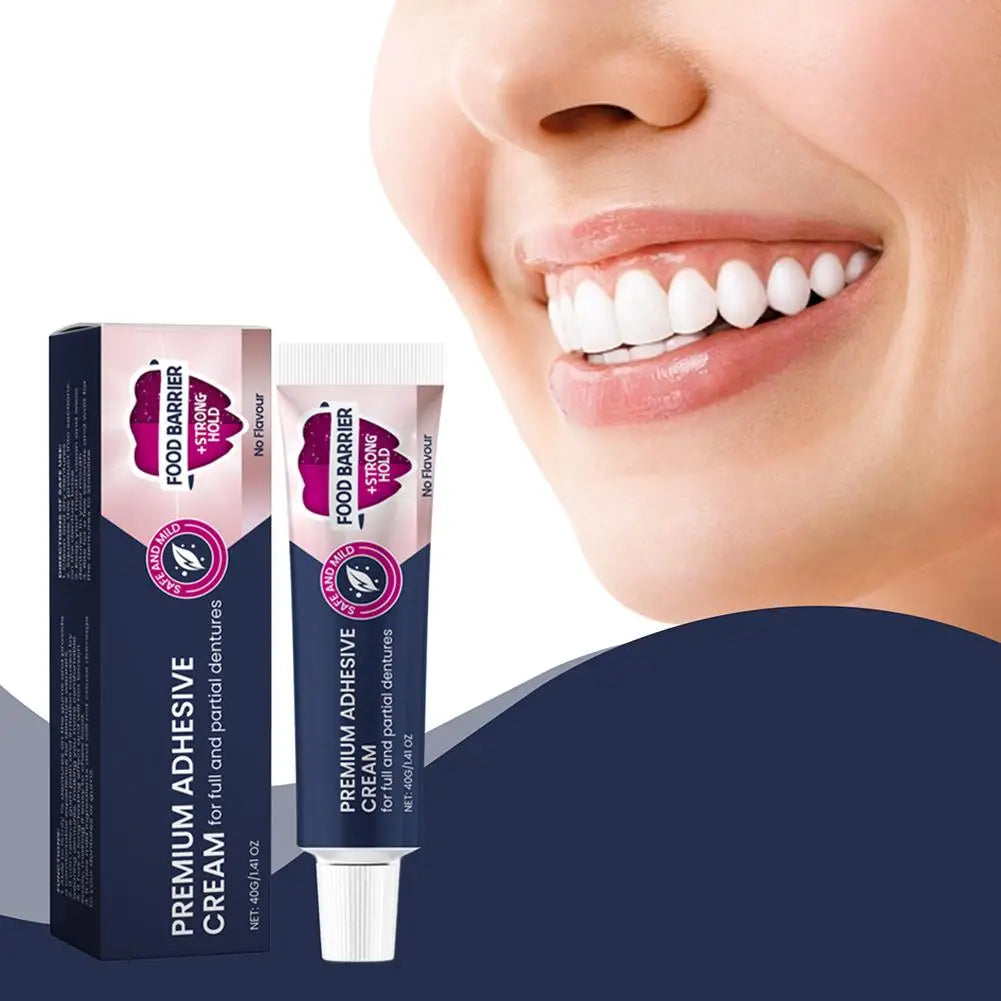 Denture Fix Adhesive Cream – Strong Hold Denture Glue 20g Denture Adhesive Cream QXL