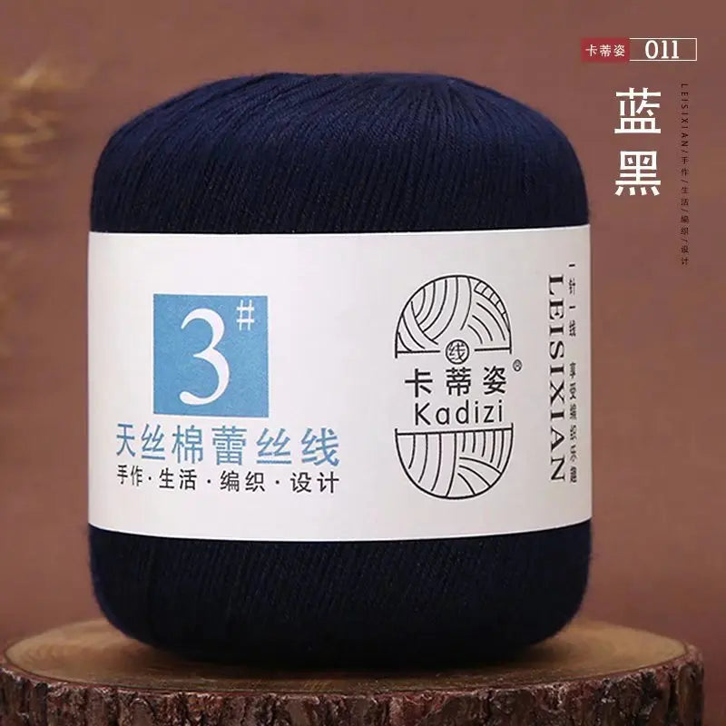 100% Cotton Tencel Lace Thread | Crochet, Knitting & Embroidery Crochet Knitting Yarn QXL 011