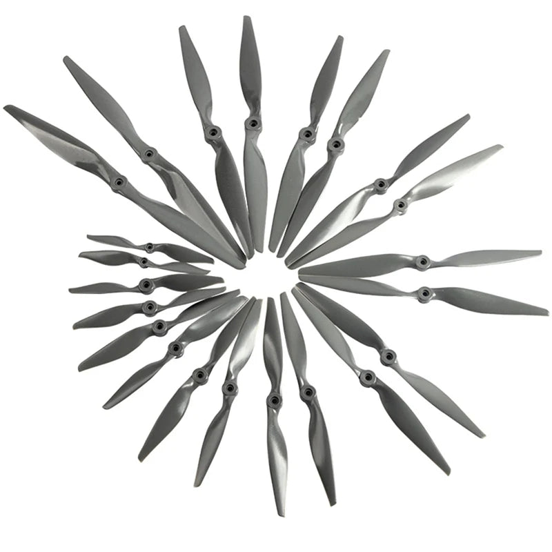 RC Nylon Propellers 7x5–10x7" CW/CCW 2-Blade + Adapter Rings RC Aircraft Propeller QXL
