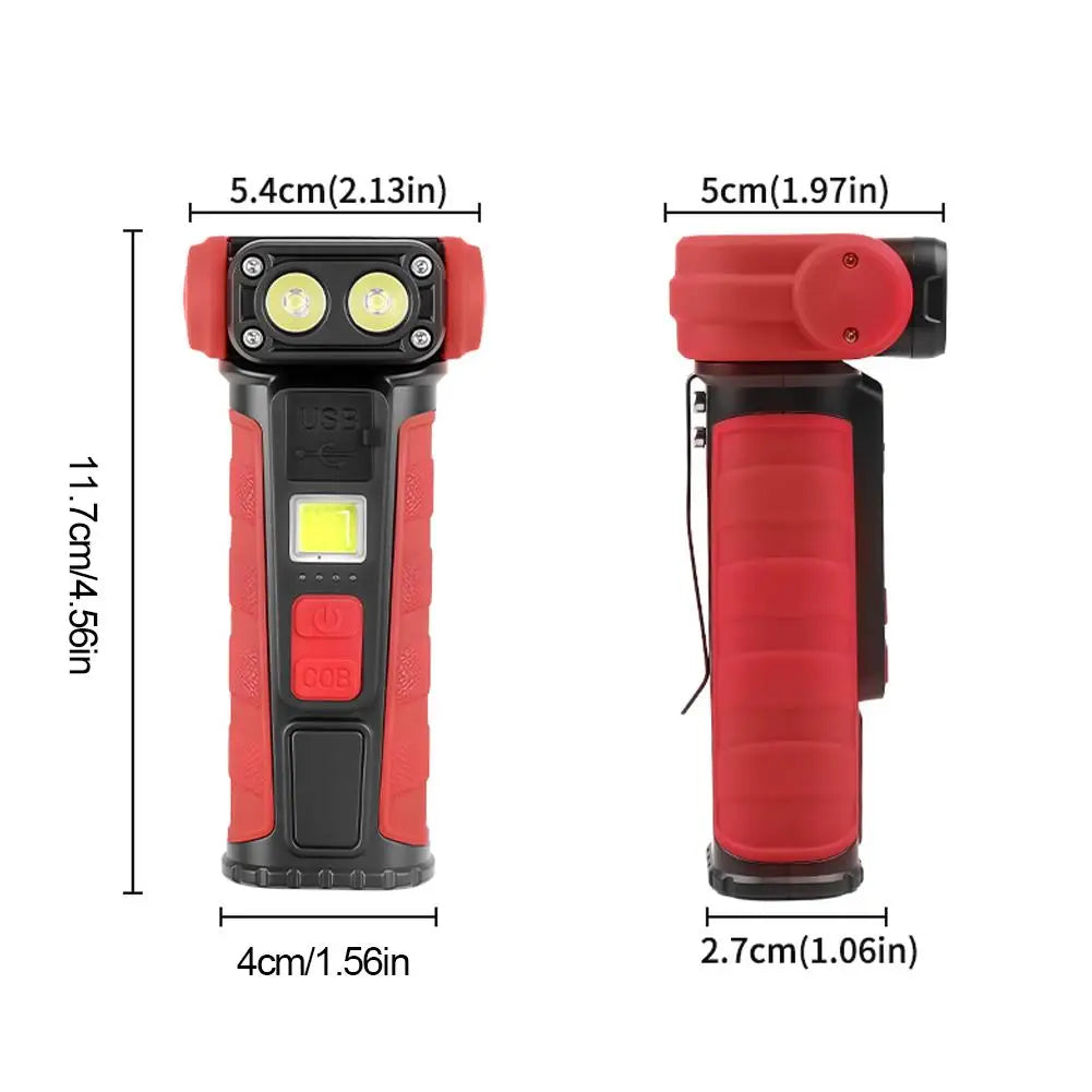 COB LED Work Light USB Rechargeable Magnetic Flashlight LED Work Light QXL