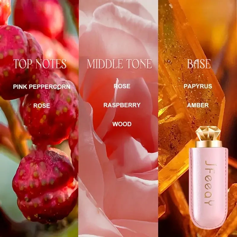 Portable Solid Perfume Balm | Rose & Wood Fragrance Women Men Solid Perfume Balm QXL