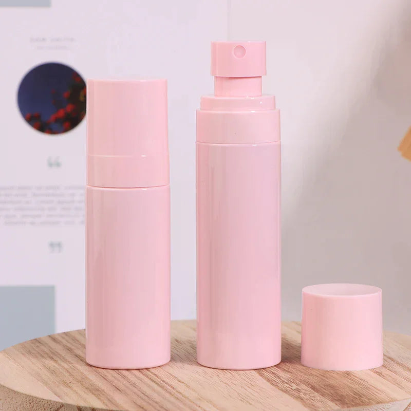 Pink Refillable Mist Spray Bottle 60ml 80ml 100ml Travel Atomiser Refillable Spray Bottle QXL