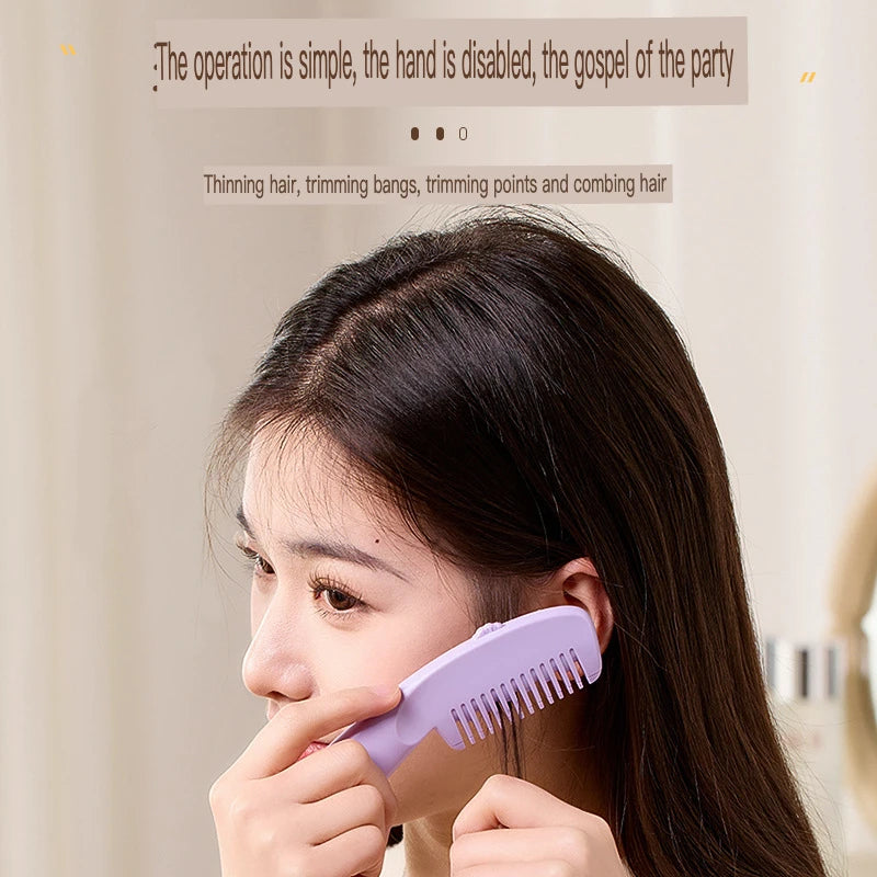 Hair Thinning & Cutting Comb | Home Bangs Trimmer Tool Hair Thinning Comb QXL