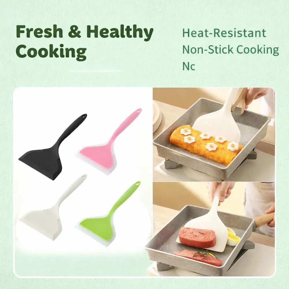 Wide Silicone Spatula | Non-Stick Flexible Cooking Turner Silicone Spatula QXL