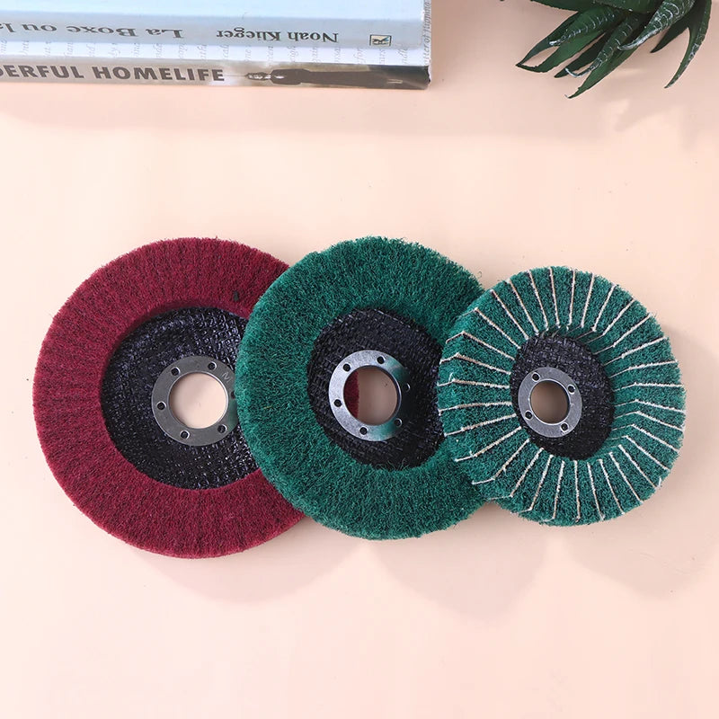 Nylon Fiber Flap Polishing Wheel 100/115/125mm Angle Grinder Flap Polishing Wheel QXL