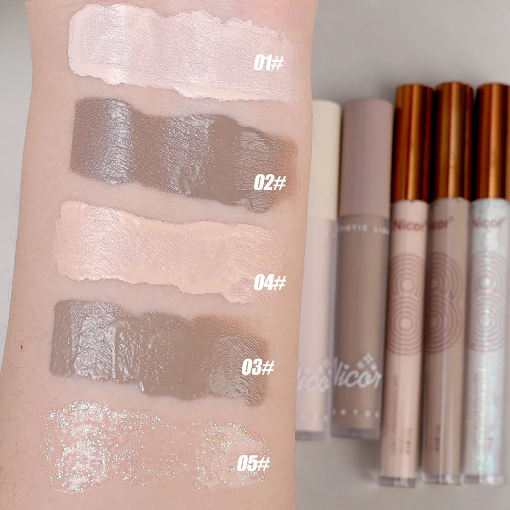 Liquid Contour & Highlight Pen | Waterproof Matte Bronzer Contour Highlighter Pen QXL
