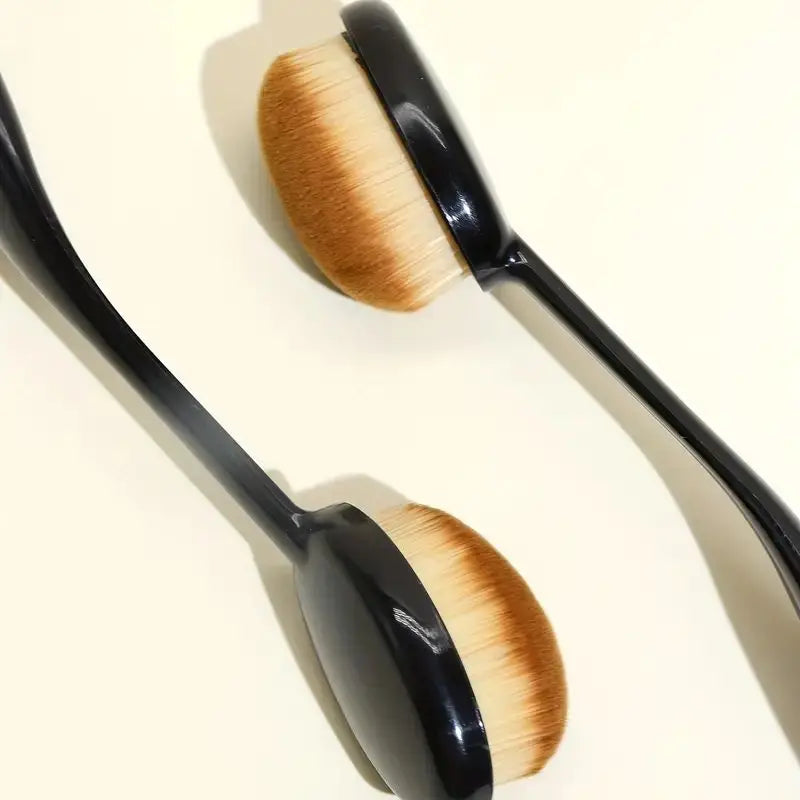 Oval Foundation Brush | Liquid, Cream & Powder Makeup Tool Foundation Makeup Brush QXL