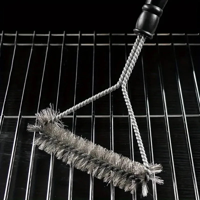 BBQ Grill Mesh Cleaning Wire Brush | Non-Stick Scrubber 1-3 Pack BBQ Grill Cleaning Brush QXL