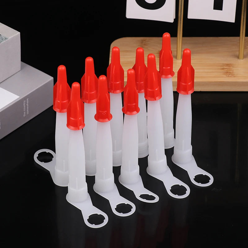 10-Pack Re-Sealable Caulking Nozzles | Mastic Cartridge Tips Caulking Nozzle Set QXL