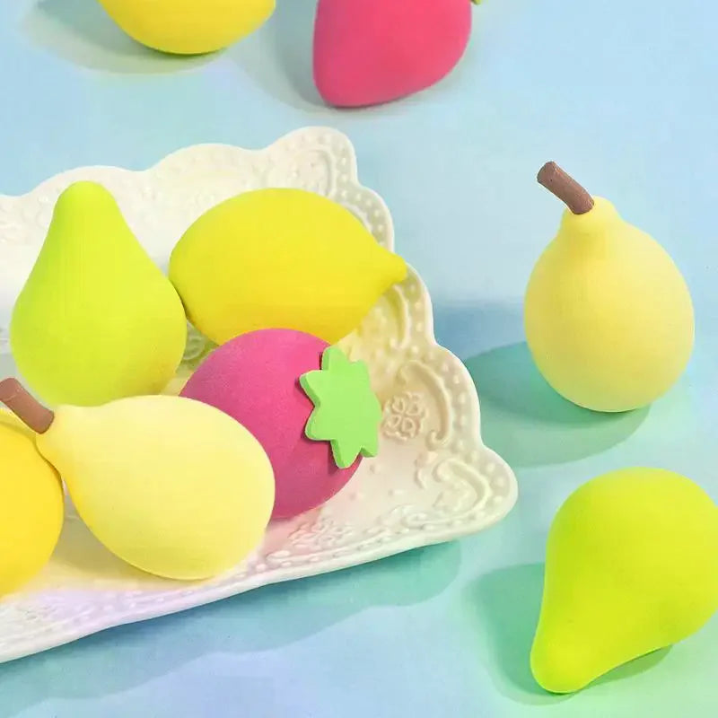 4-Pack Fruit Makeup Sponge Set | Foundation Concealer Puff Makeup Sponge Set QXL Default Title