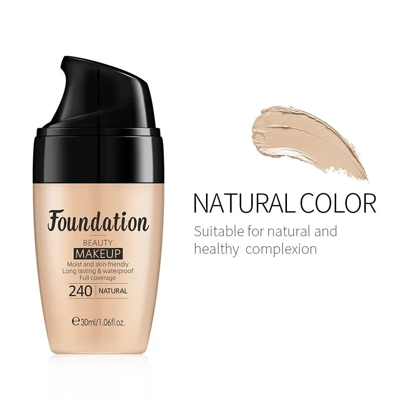 LAIKOU Liquid Foundation | Full Coverage Hydrating Base 30ml Liquid Foundation QXL Natural-240