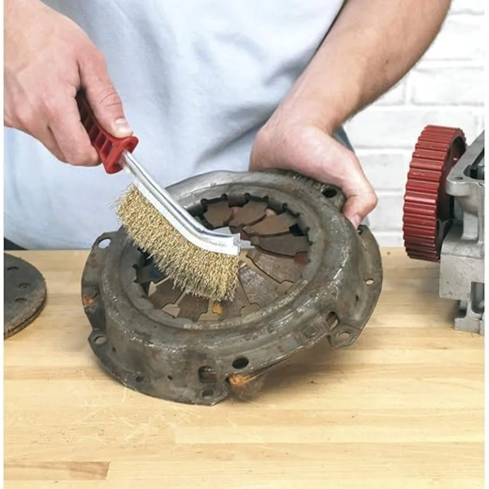 Wire Brush Brass & Stainless Steel | Rust Removal & Cleaning Wire Cleaning Brush QXL