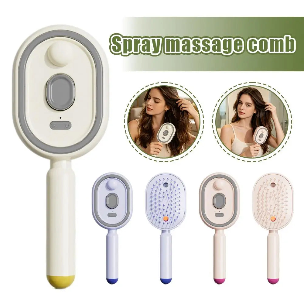 2-in-1 Anti-Static Spray Massage Comb | Air Cushion Hair Care Spray Massage Comb QXL
