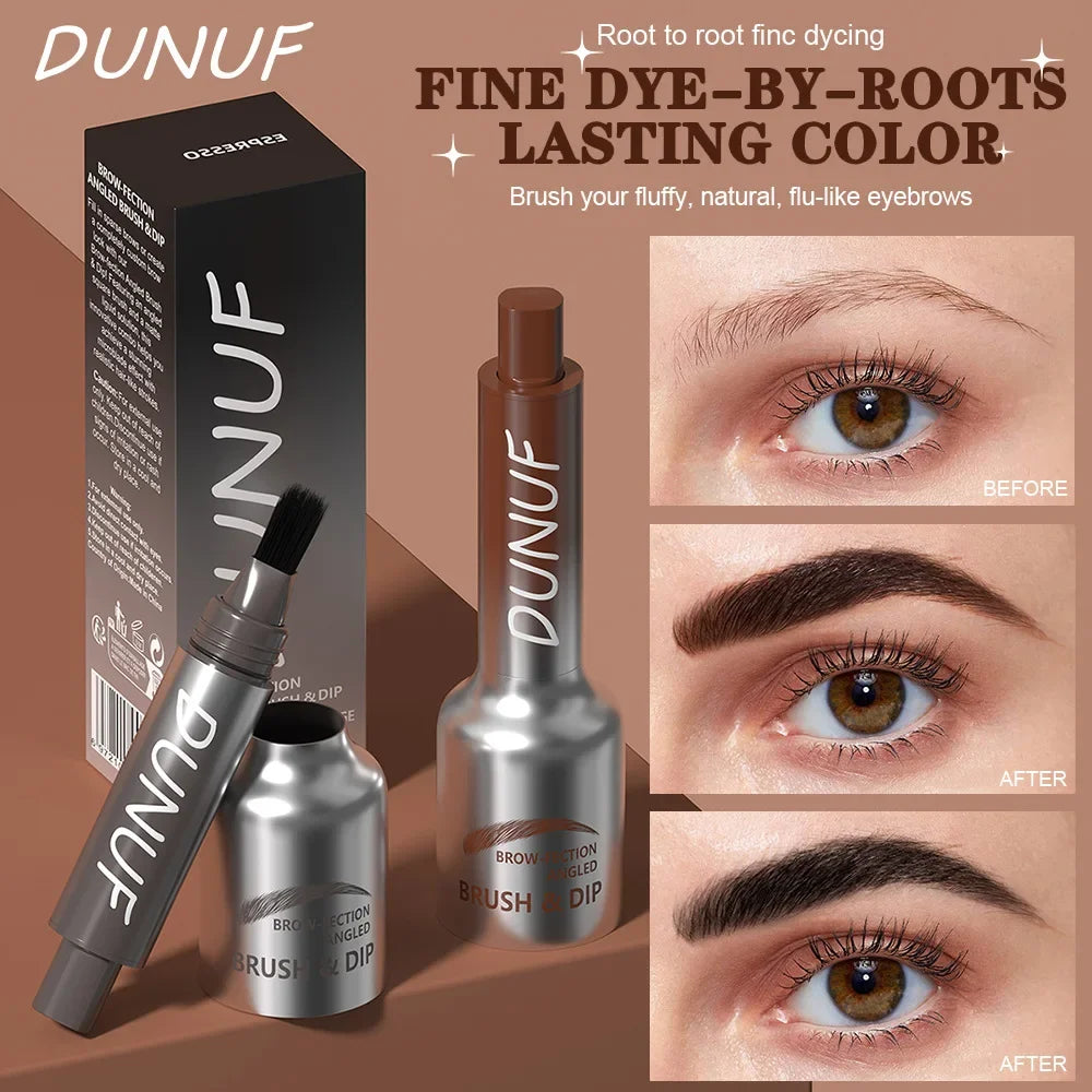 DUNUF 2-Color Waterproof Eyebrow Pencil | Wild Brow Styling Eyebrow Pencil QXL