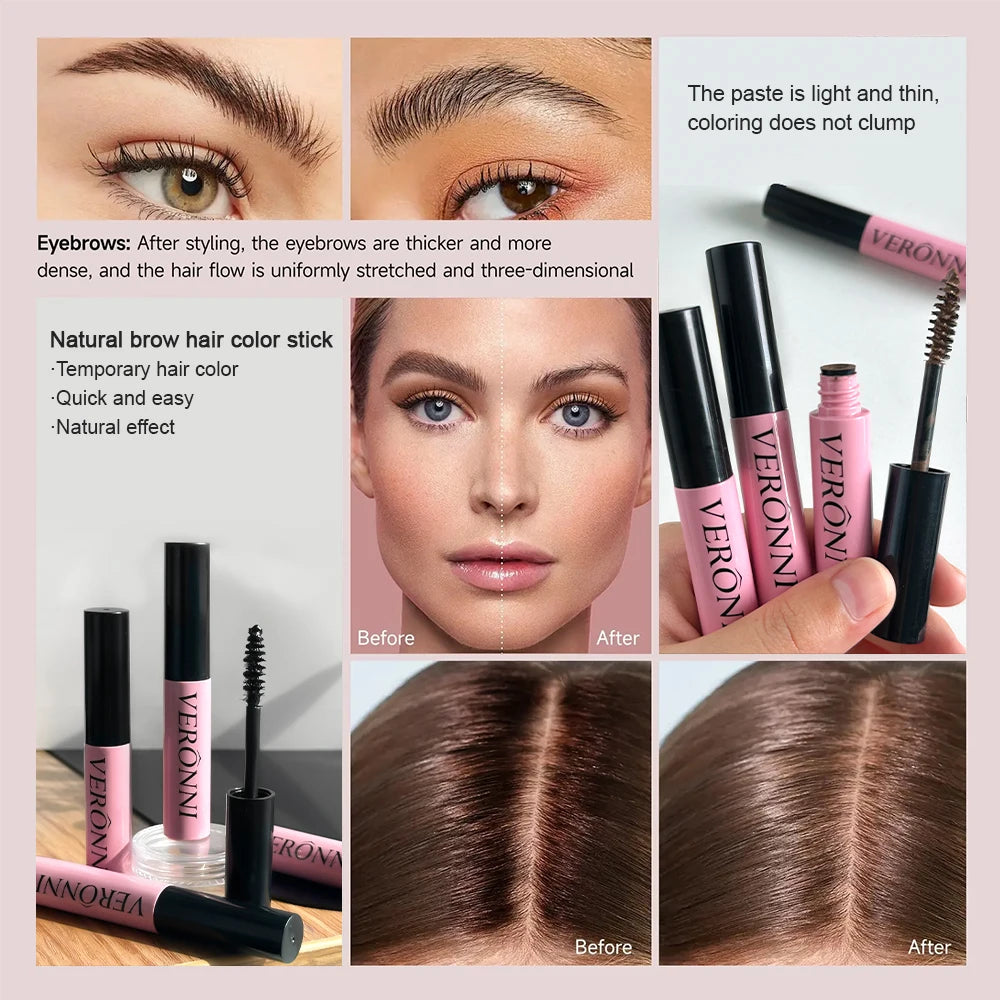 3-Color Hair Touch-Up Stick | Temporary Root Coverage Pen Temporary Hair Dye Pen QXL