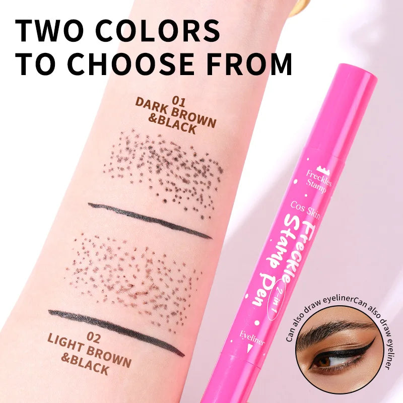 3-in-1 Freckle Stamp Pen – Eyeliner, Contour & Concealer Freckle Stamp Pen QXL