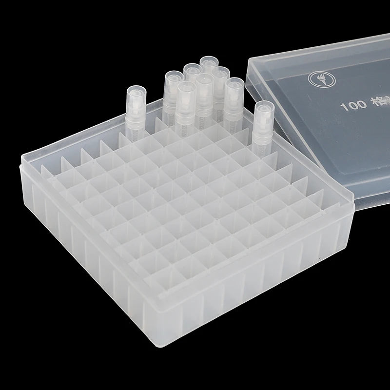 100-Grid Storage Box for 2ml Essential Oil & Perfume Bottles Bottle Storage Box QXL