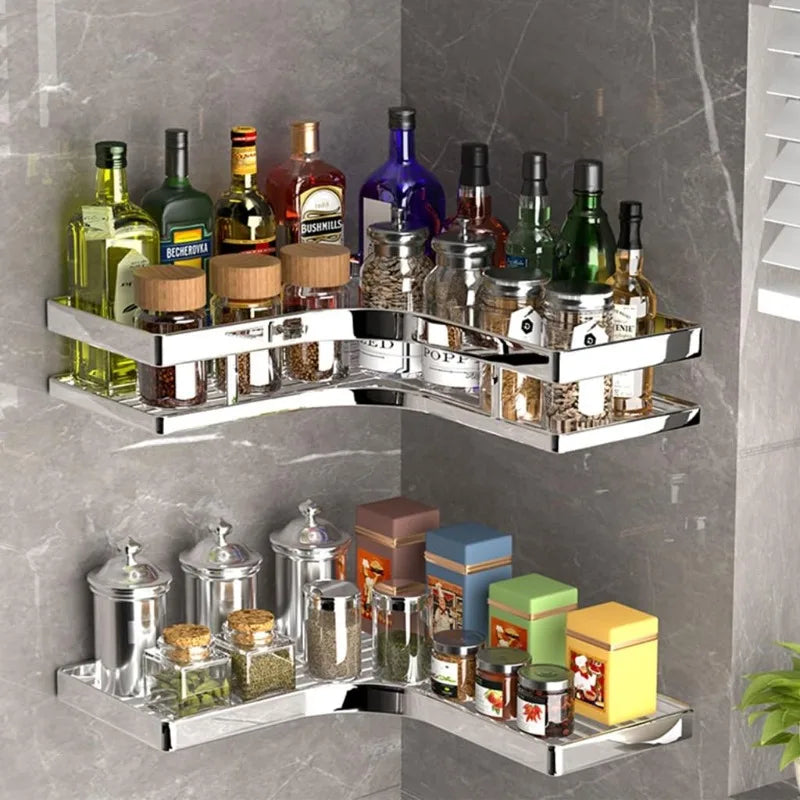 No-Drill Wall Organizer | Rustproof Steel Shower Soap Holder Shower Caddy Organizer QXL