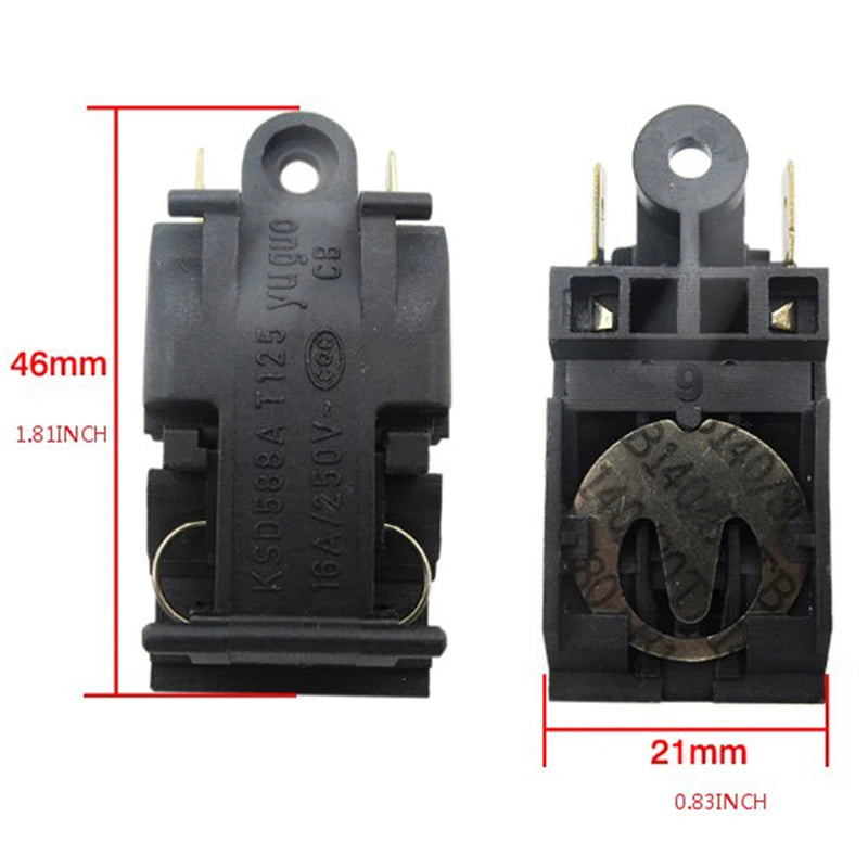 Electric Kettle Thermostat Steam Switch 10–13A/16A 250V Kettle Replacement Part QXL