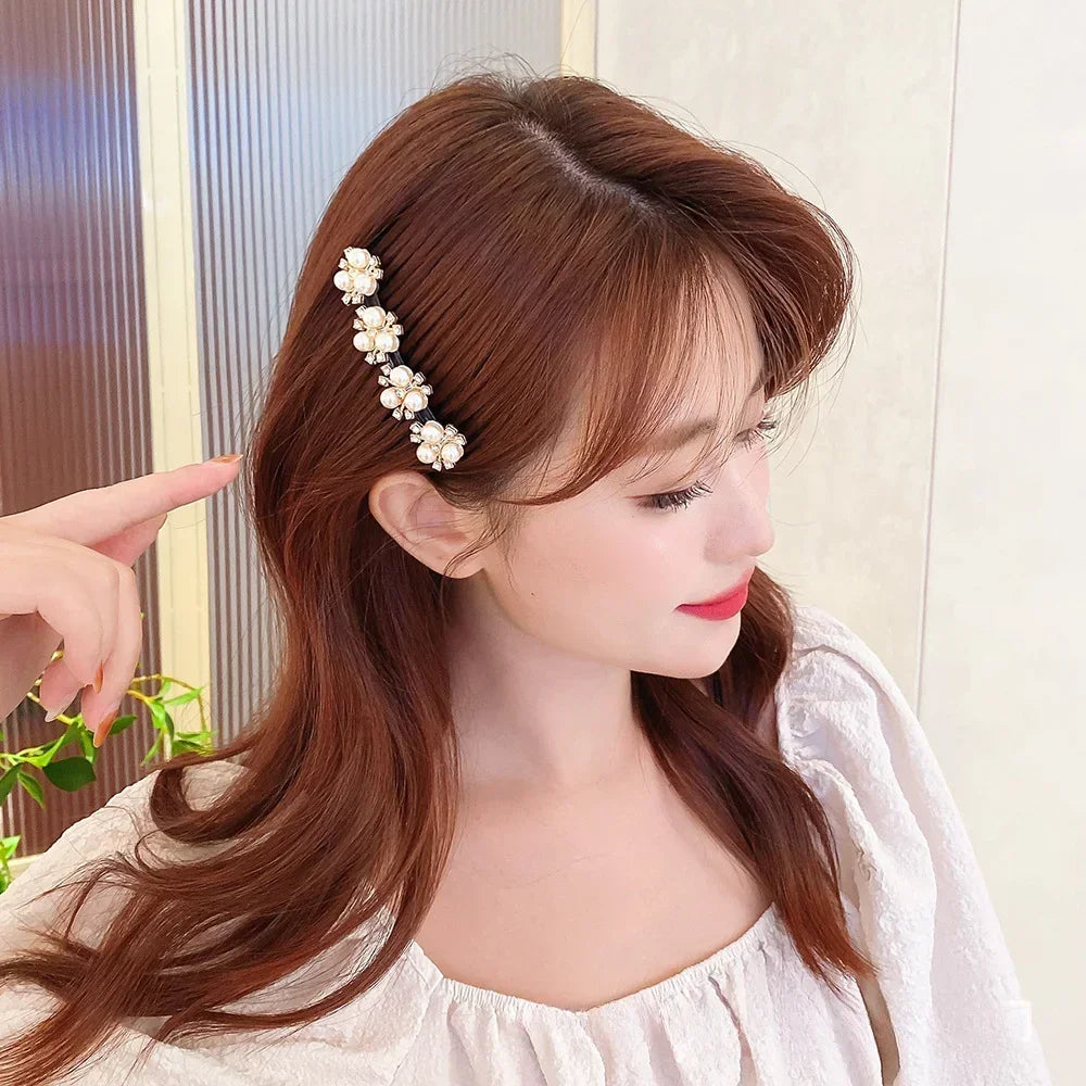 Pearl Hair Comb Clip | Bangs Finishing & Styling Hairpin Pearl Hair Comb QXL