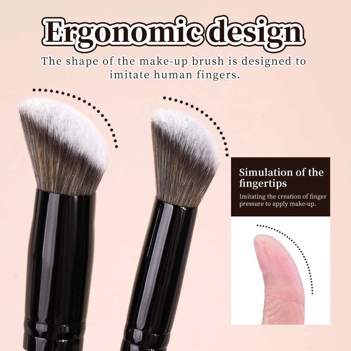 MAANGE 5-Pc Makeup Brush Set | Foundation & Concealer Brushes Makeup Brush Set QXL