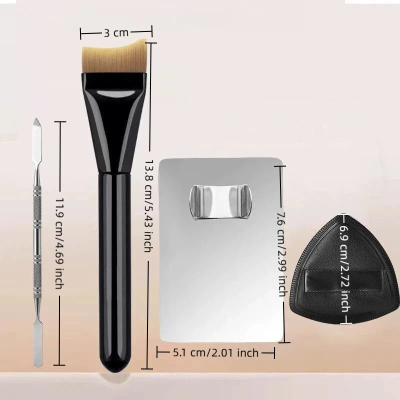 4-Piece Stainless Steel Eyebrow Tweezers Set | Precision Beauty Eyebrow Tweezers Set QXL