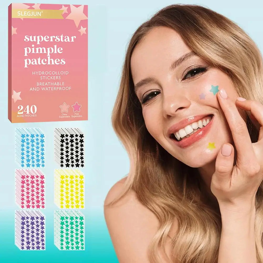 200/240-Pack Hydrocolloid Pimple Patches | Invisible Spot Covers Pimple Patches QXL