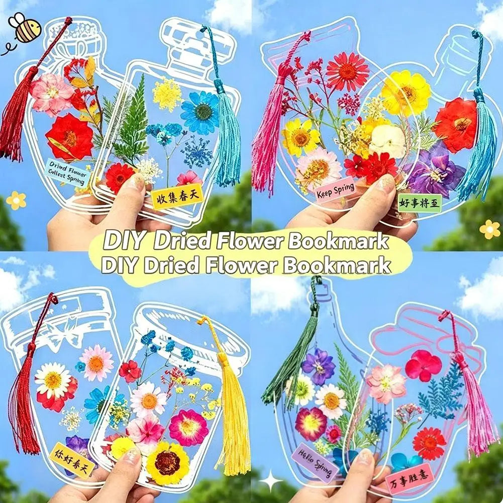 20-Pack Transparent Pressed Flower Bookmark Frames | DIY Craft DIY Craft Bookmark QXL