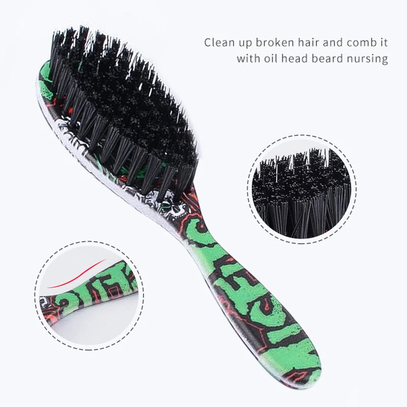 Double-Sided Barber Neck Brush & Beard Styling Comb Barber Neck Brush QXL