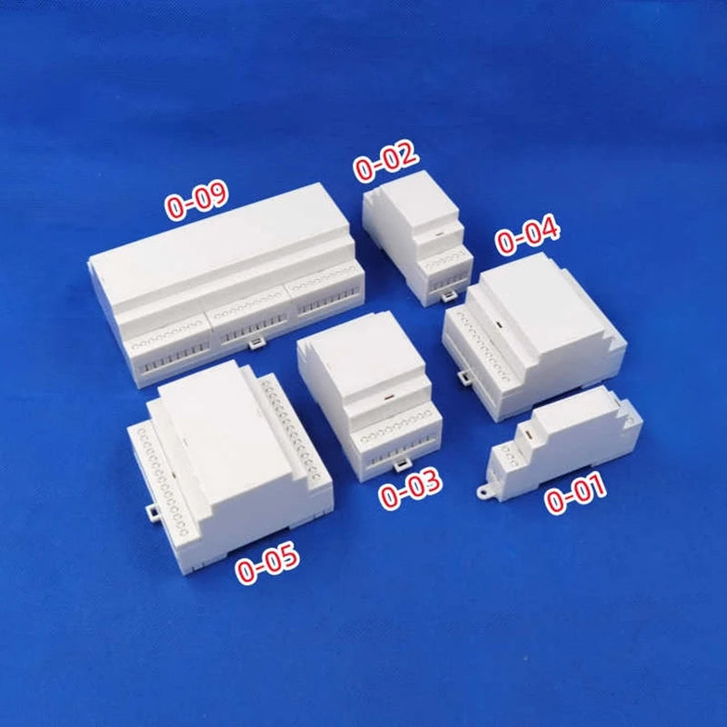 DIN Rail Plastic Enclosure | ABS Electronics Distribution Box DIN Rail Enclosure QXL