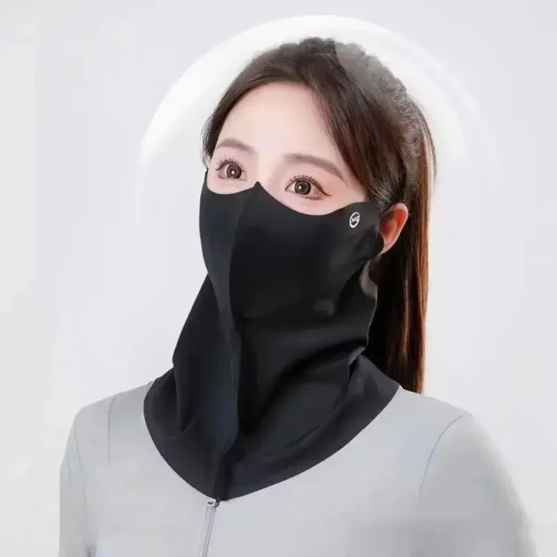 UPF 50+ Ice Silk Sun Protection Face Mask UV Veil Sun Protection Mask QXL