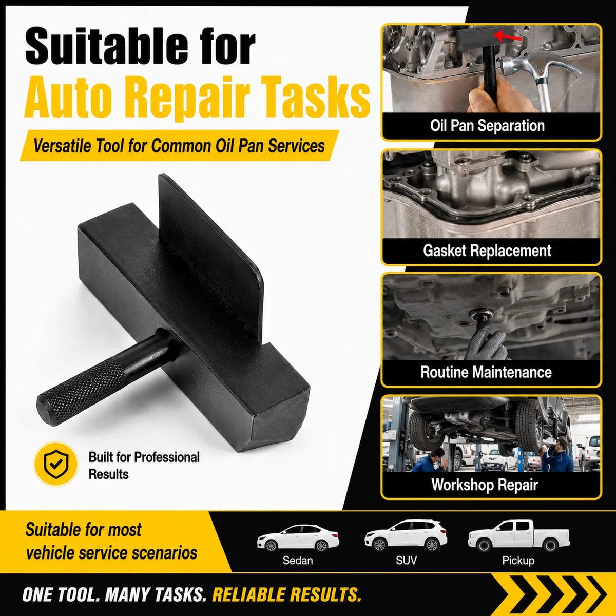 Oil Pan Separator Tool – Gasket Seal Remover for Auto Repair Oil Pan Removal Tool QXL