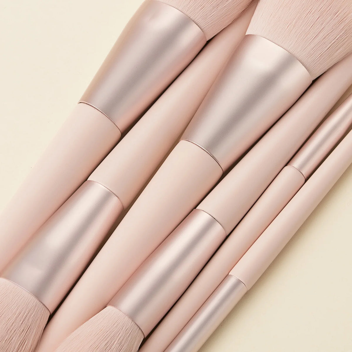11-Pc Pink Vegan Makeup Brush Set | Synthetic Hair Brushes Makeup Brush Set QXL