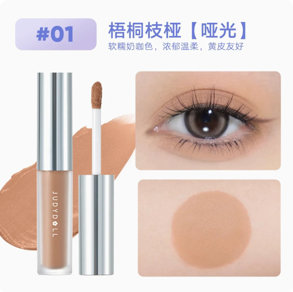 Judydoll Shimmer Glitter Liquid Eyeshadow | Highlighter Eye Makeup Liquid Eyeshadow QXL matte 01