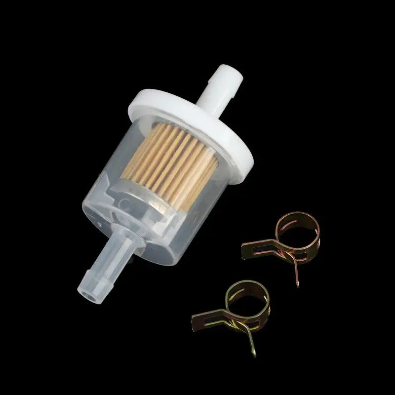 14mm Motorcycle Fuel Filter & Hose Clamp Set – 2 Pack Motorcycle Fuel Filter QXL