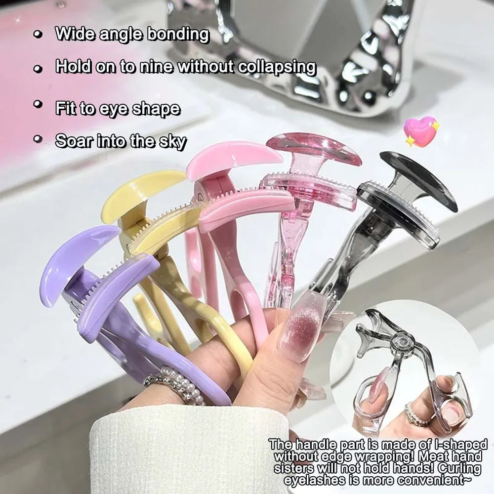 Portable Eyelash Curler | Wide-Angle ABS & Rubber Lash Tool Eyelash Curler QXL