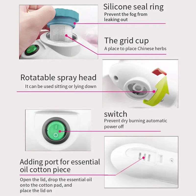 Facial Steamer Home Spa | Warm Mist Deep Pore Cleansing Device Facial Steamer QXL
