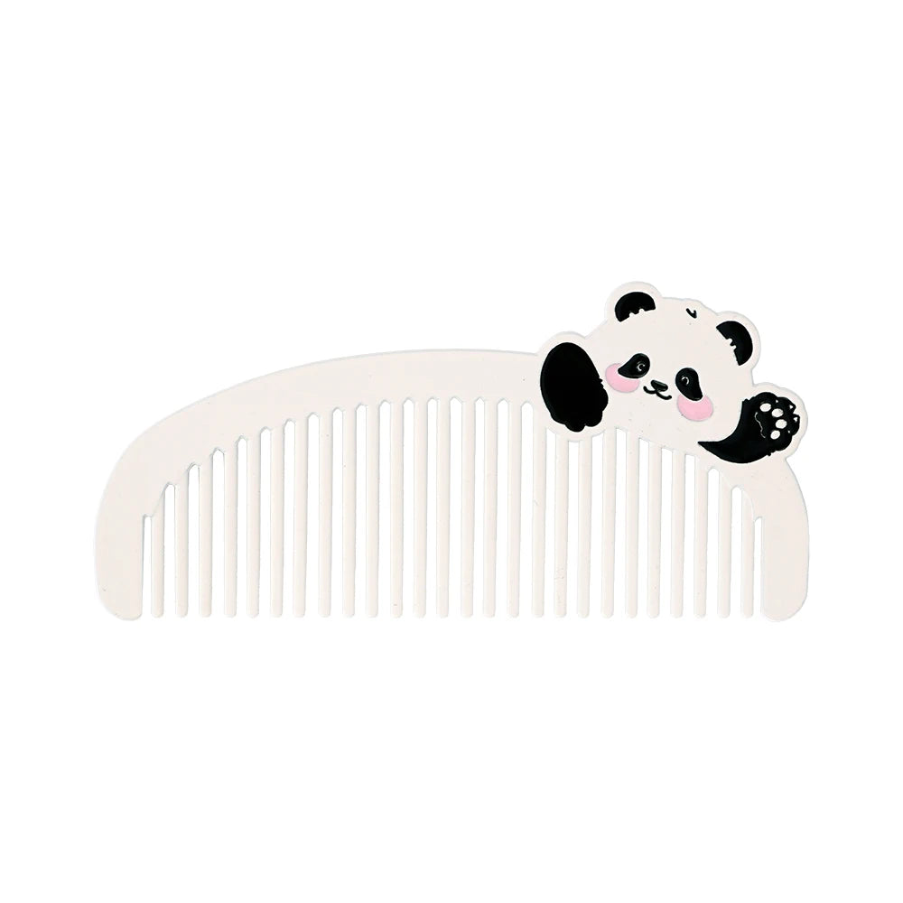 Mini Panda Crescent Wide-Tooth Pocket Comb | Travel Hair Comb Pocket Hair Comb QXL TC02