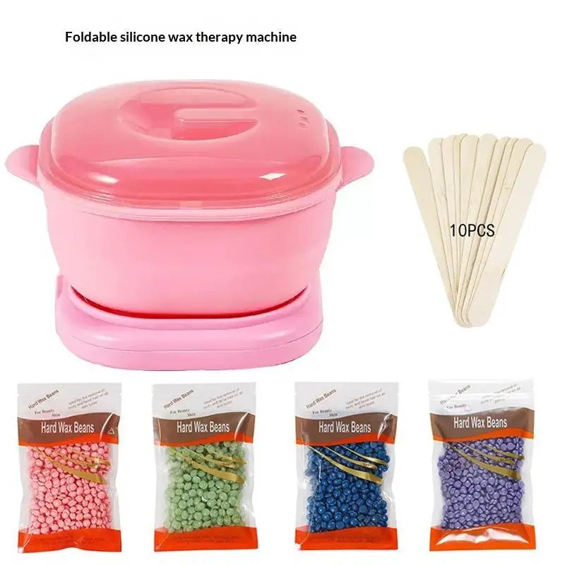 Foldable 400ML Silicone Wax Warmer | Portable Travel Wax Heater Wax Warmer QXL