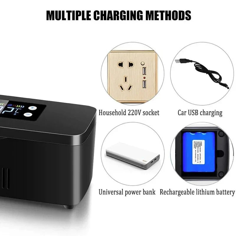 Portable Medicine Cooler Box | 7800mAh Battery, USB, Travel Medicine Cooler Box QXL